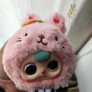 Adorable Pink Plush Doll with Bunny Ears (BB3)